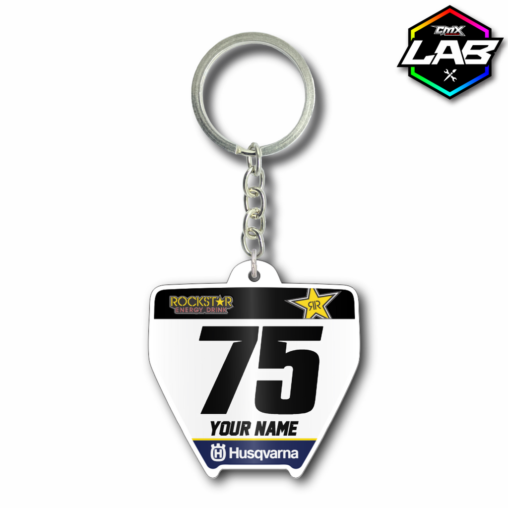 Double Sided Keychain Husqvarna 01 - Design 01