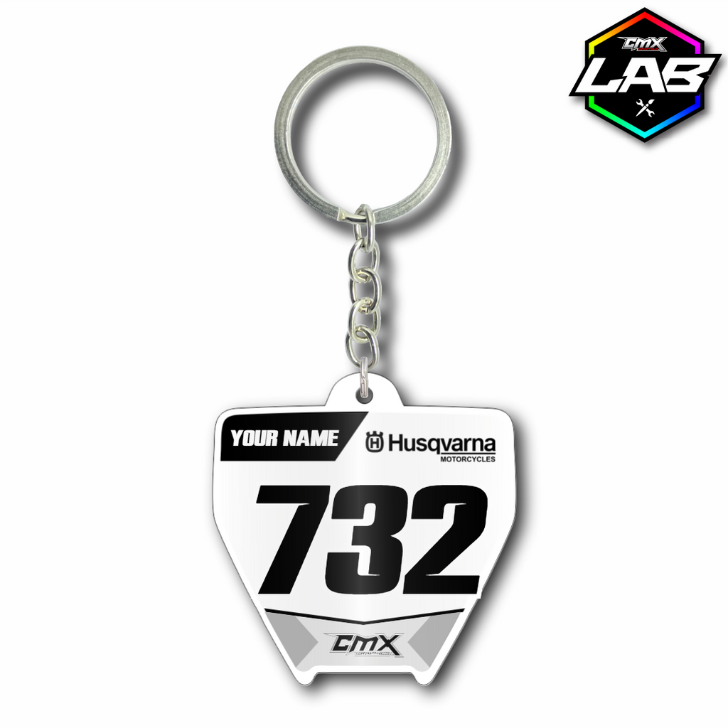 Double Sided Keychain Husqvarna 01 - Design 03